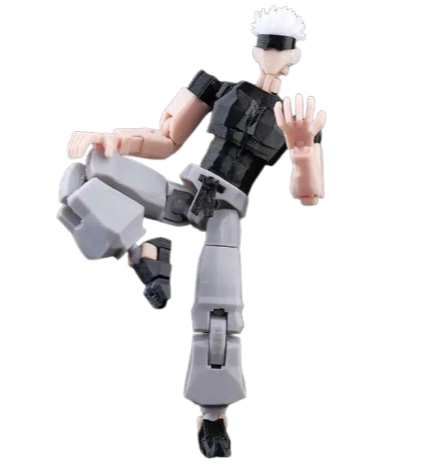 9L3D “Lucky Dummy 13” Gojo-Inspired Action Figure – 5.5 in Multi-Jointed Poseable Model