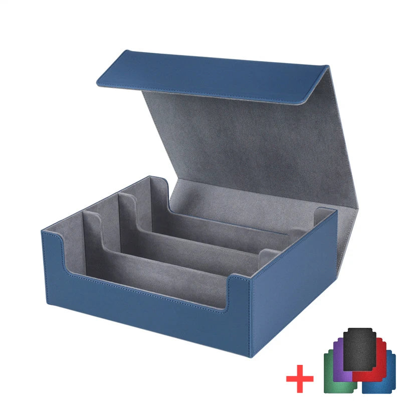 **** Storage Box for 1800+ Trading Cards PU Leather Magnetic Closure Case