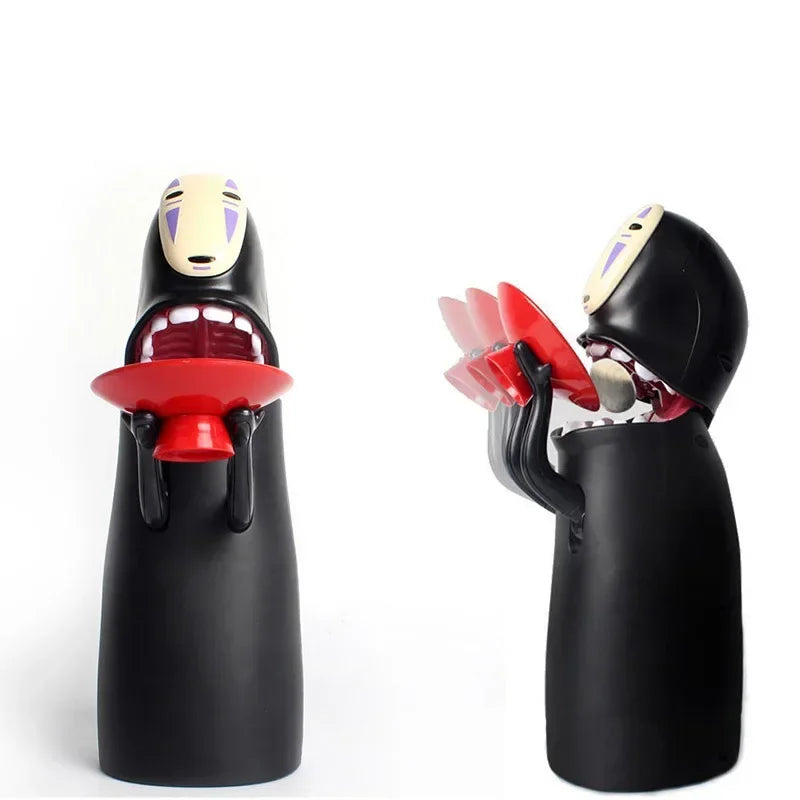 Japanese Anime No Face Man Piggy Bank Automatic Coin Collector Figure