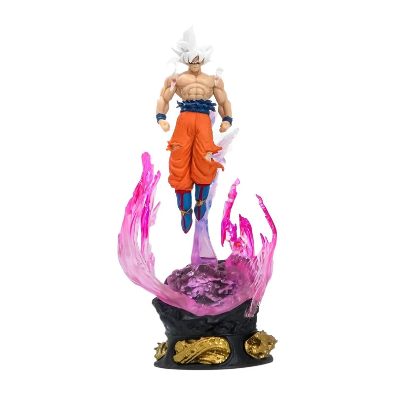 24cm Anime Dragon Ball Son Goku Ultra Instinct Action Figure Model Gift