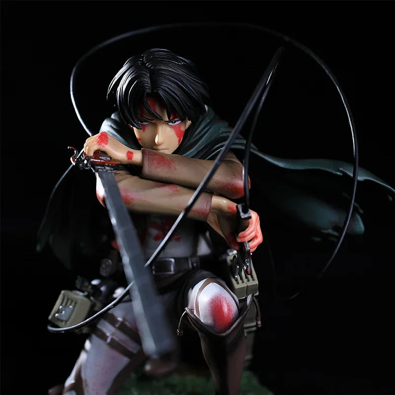 Anime Attack on Titan Levi Ackerman PVC Action Figure Model Toy
