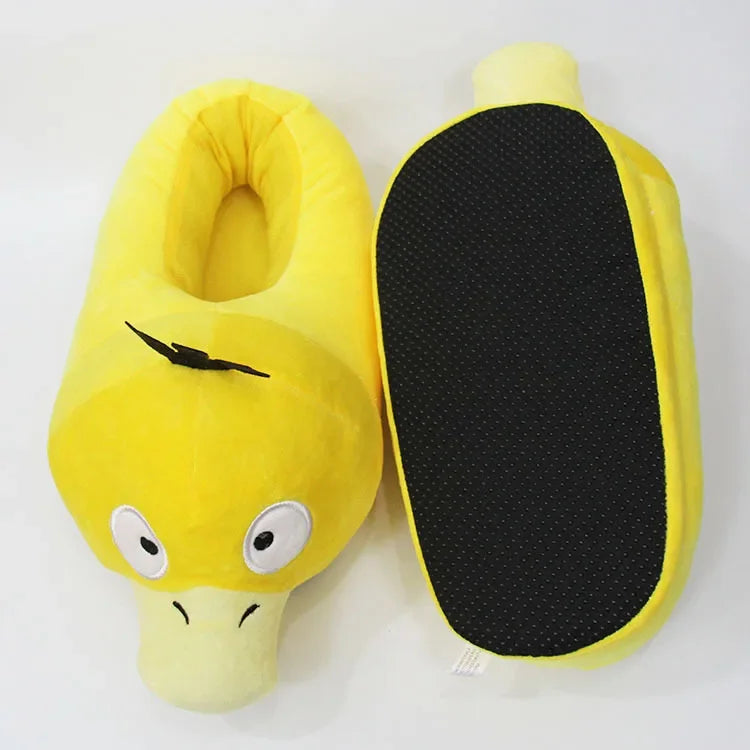 Pokemon Snorlax Plush Slippers Winter Warm Cotton Shoes Couple Gift