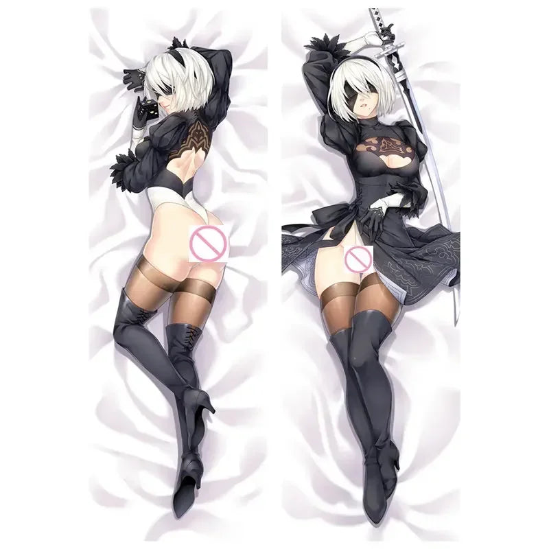WAIFU Anime NieR:Automata Decorative Pillow Case YoRHa Type A No. 2b 9S Cover