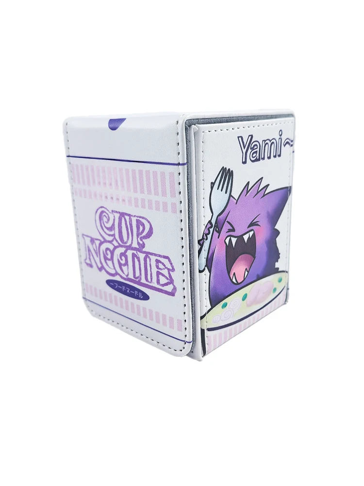 Diy Cartoon Ptcg Gengar Cup Noodle Card Storage Box Rocket Team Gift