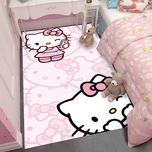 MINISO Hello Kitty Carpet Living Room Decor Children's Crawling Mat Rug