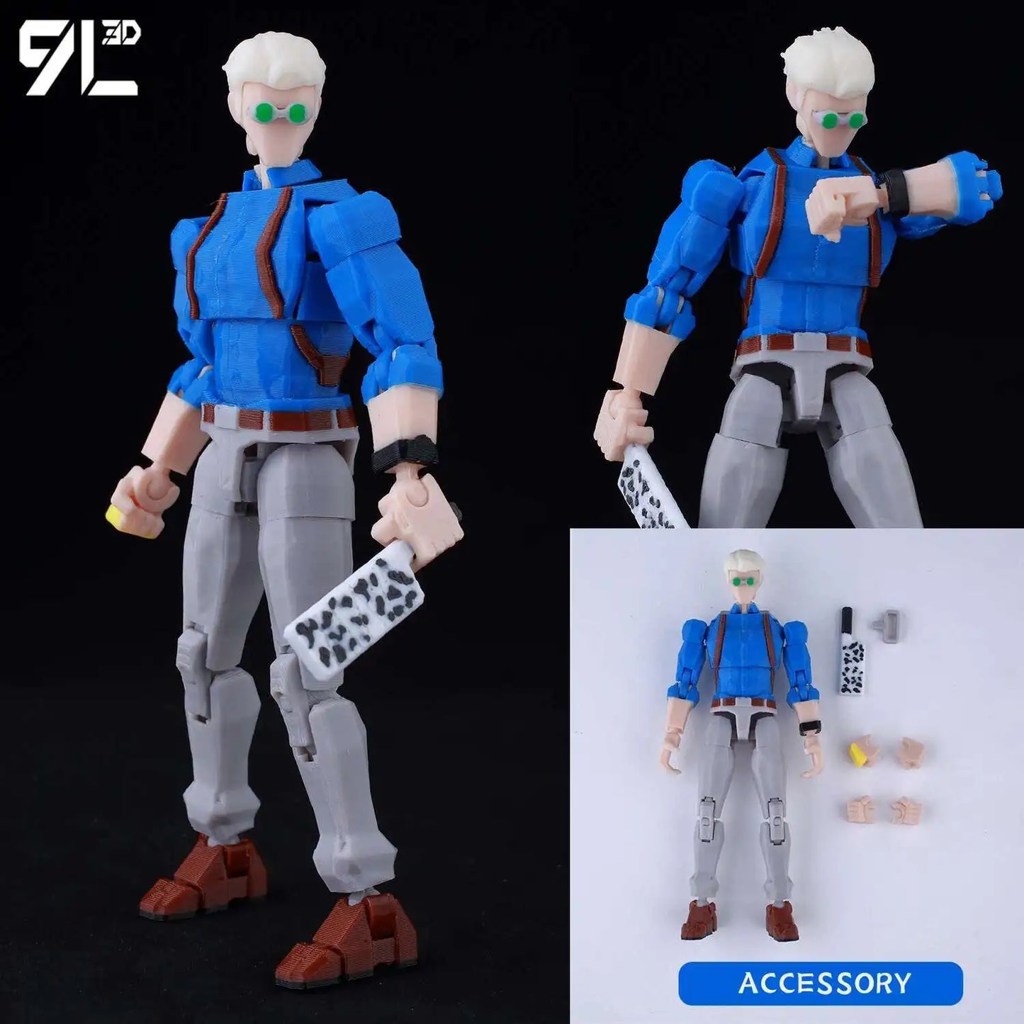**** 9L3D Printed Jujutsu Kaisen Action Figures Sukuna Yuji Yuta Gojo