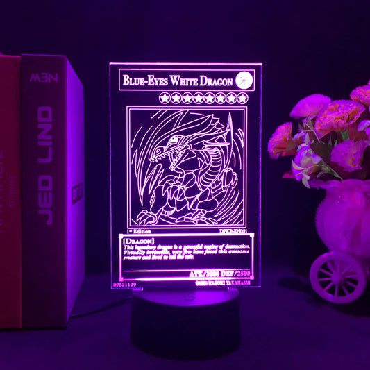 Yu-Gi-Oh! Dark Magician Girl LED Night Light – 3D Illusion Anime Lamp