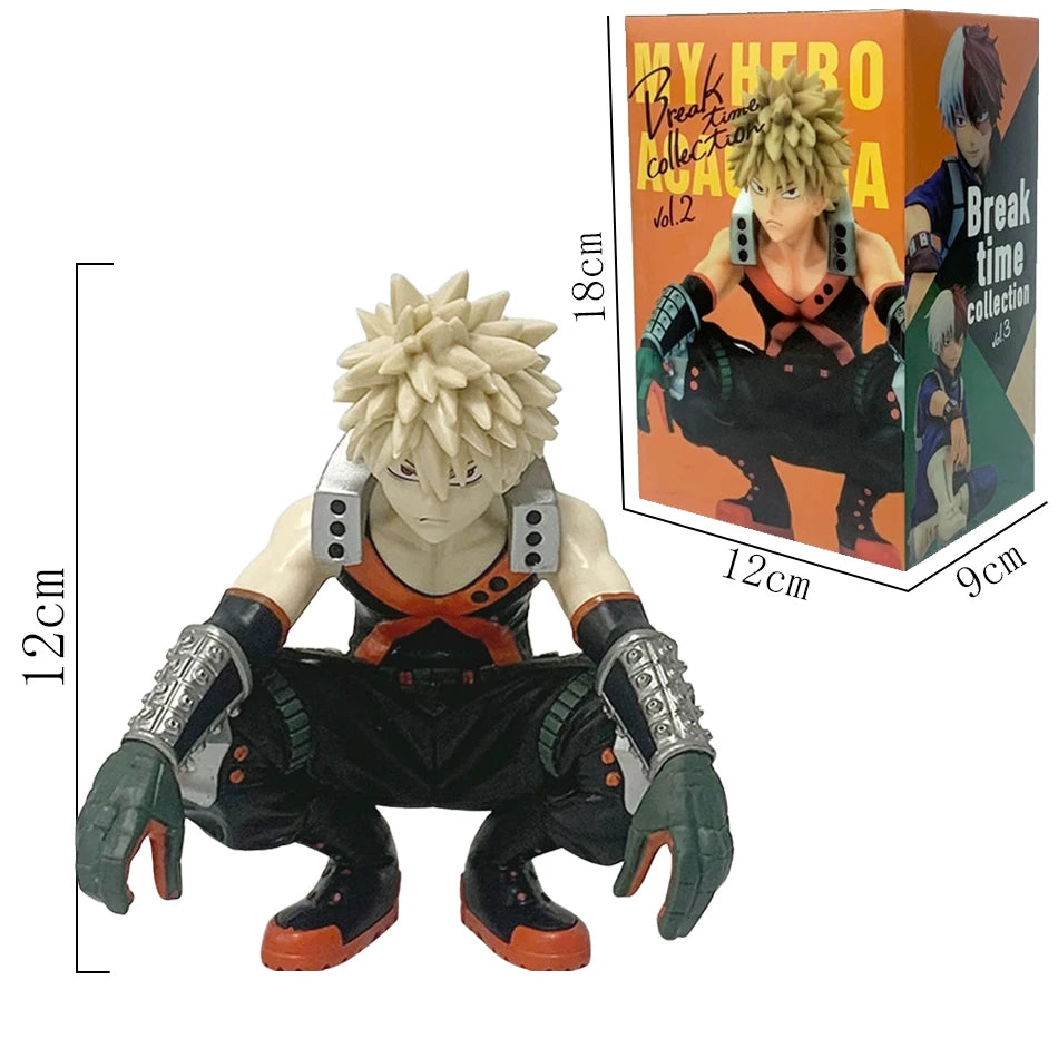 **** 10cm Q Version My Hero Academia Figures Midoriya Bakugou Ochaco Kids Gift