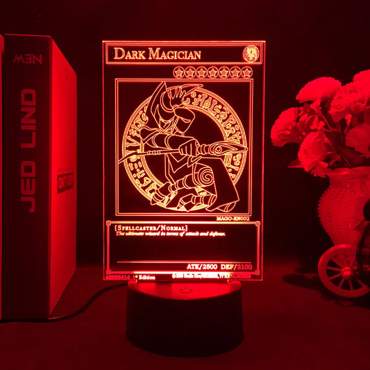 Yu-Gi-Oh! Spellcaster/Normal LED Night Light – 3D Anime Illusion Lamp