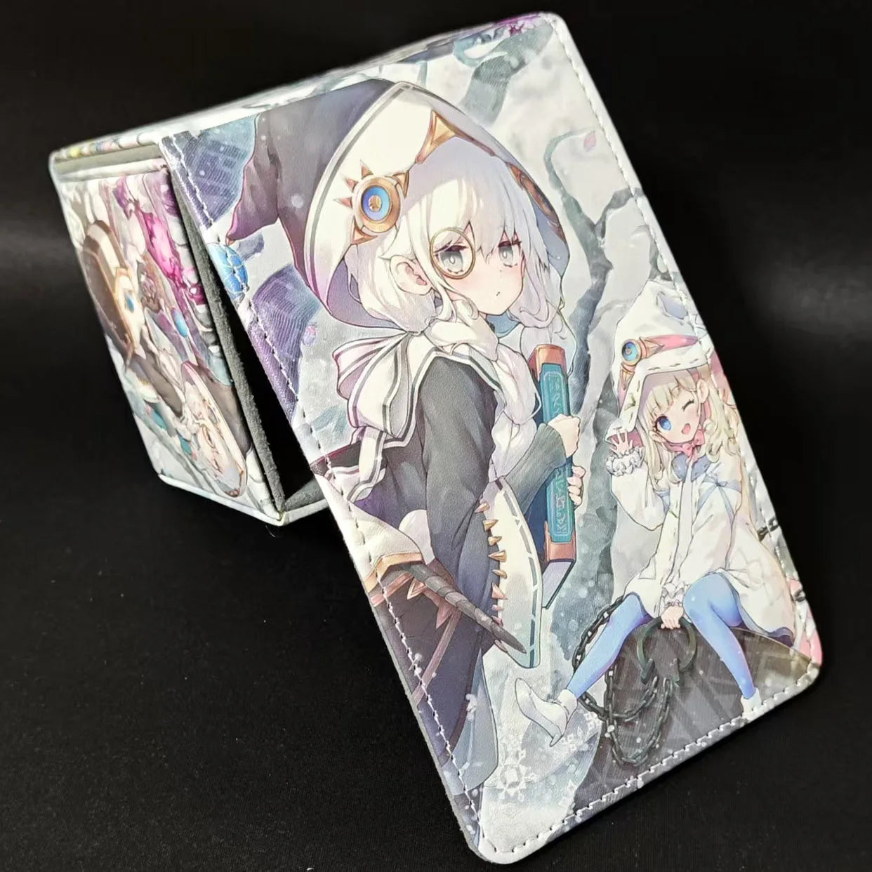 Yugioh Elzette Astellar White Forest Figure Deck Box PU Leather TCG Storage