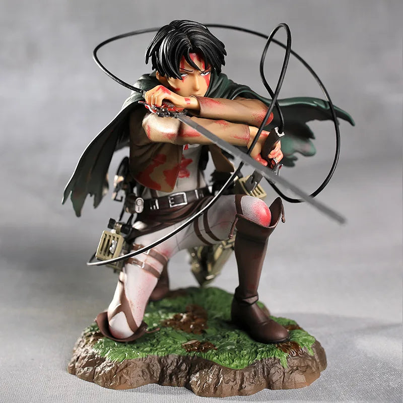 Anime Attack on Titan Levi Ackerman PVC Action Figure Model Toy
