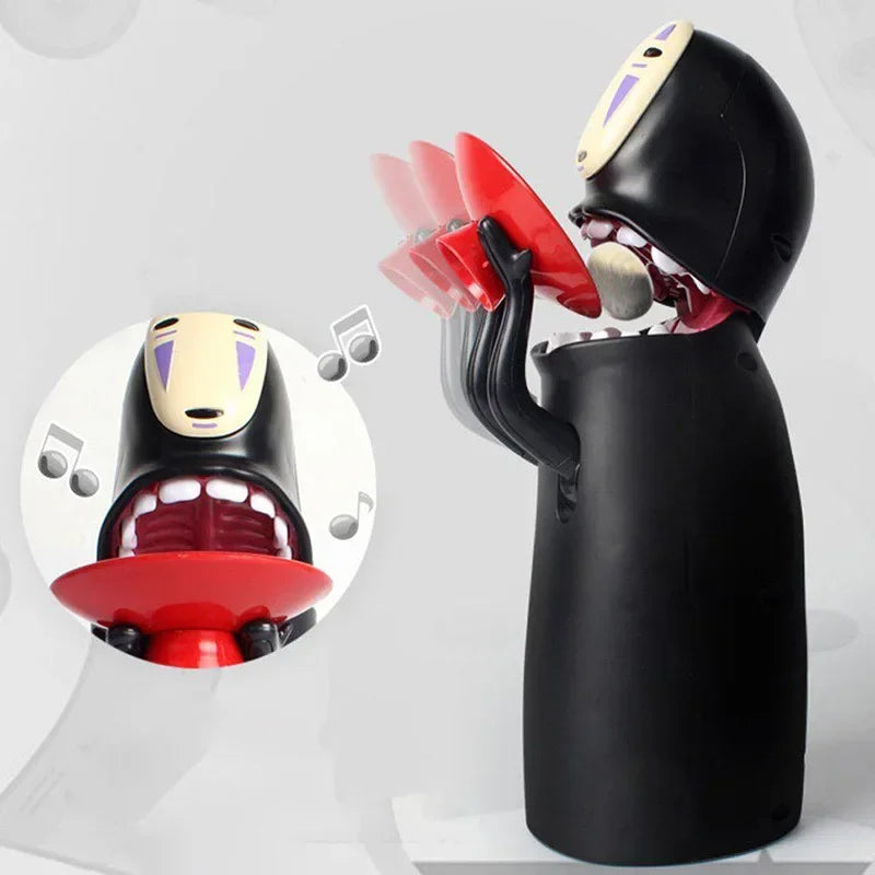 Japanese Anime No Face Man Piggy Bank Automatic Coin Collector Figure