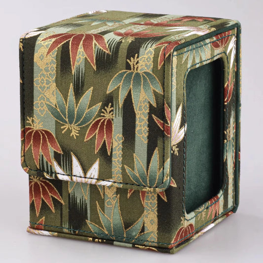 Premium Bamboo Pattern Card Deck Box for MTG TCG CCG 100+ Cards