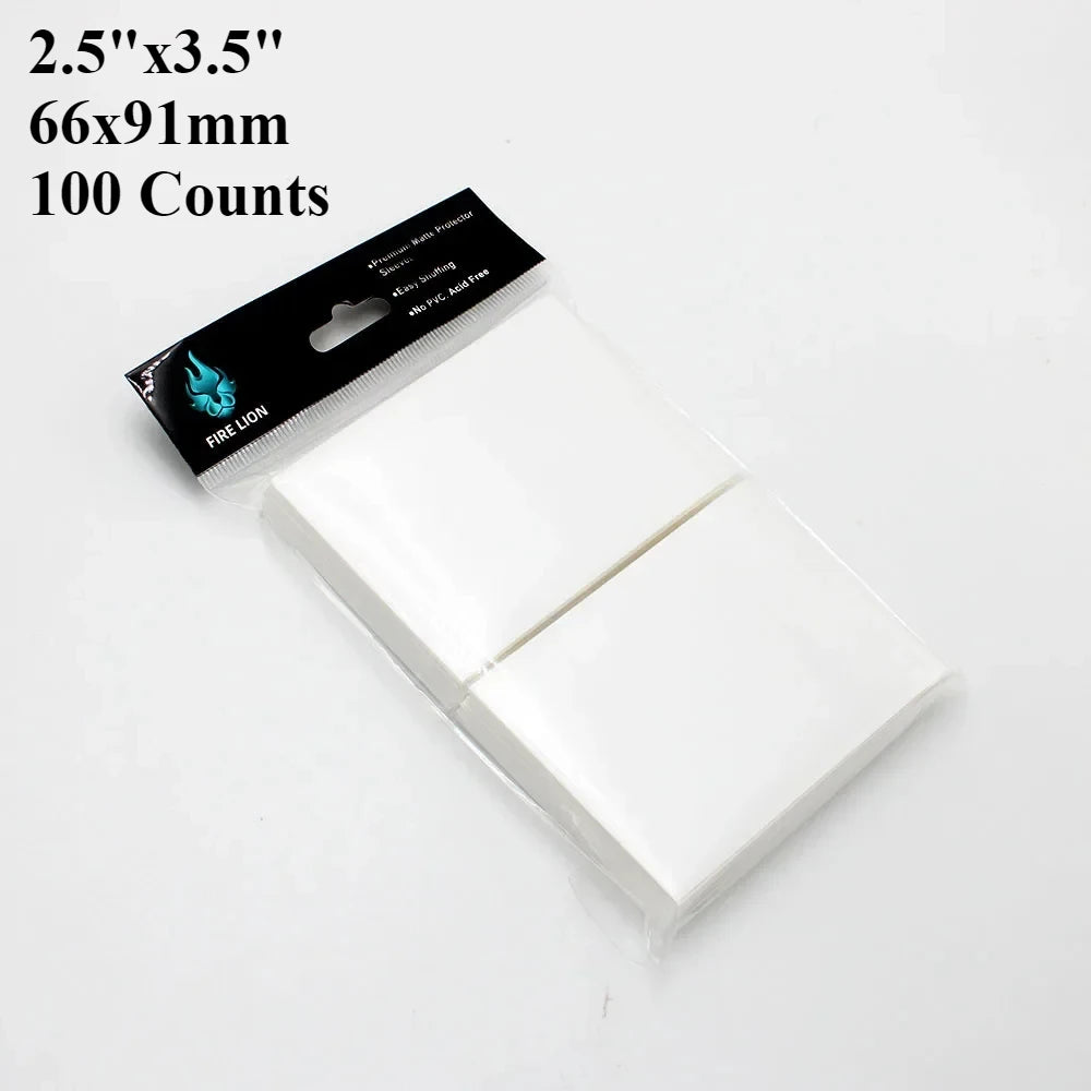 RyshePro Matte Card Sleeves – 66 × 91 mm (Standard / Pokémon & MTG Size) – 100 ct – Rainbow Color Range