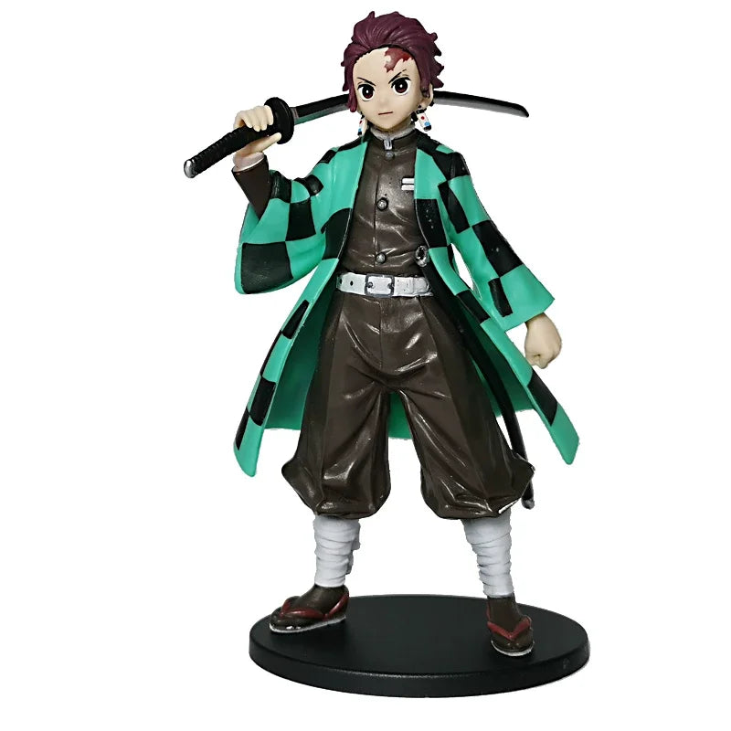 Demon Slayer Tanjiro Nezuko Zenitsu Inosuke Action Figures Collectibles