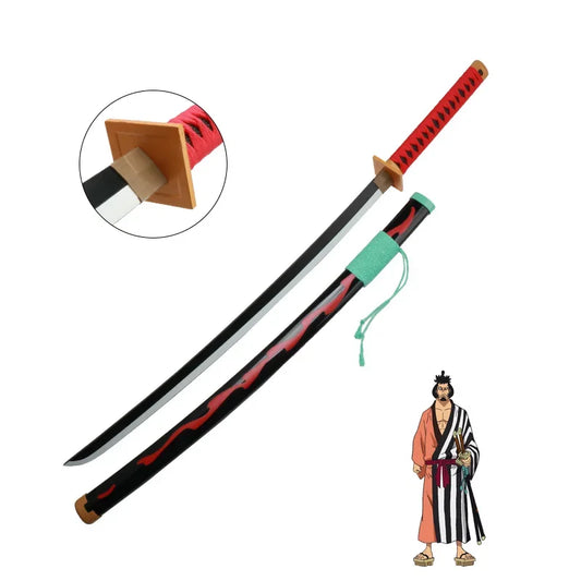 Kin'emon 41-Inch Flame Katana Replica – One Piece Cosplay Sword