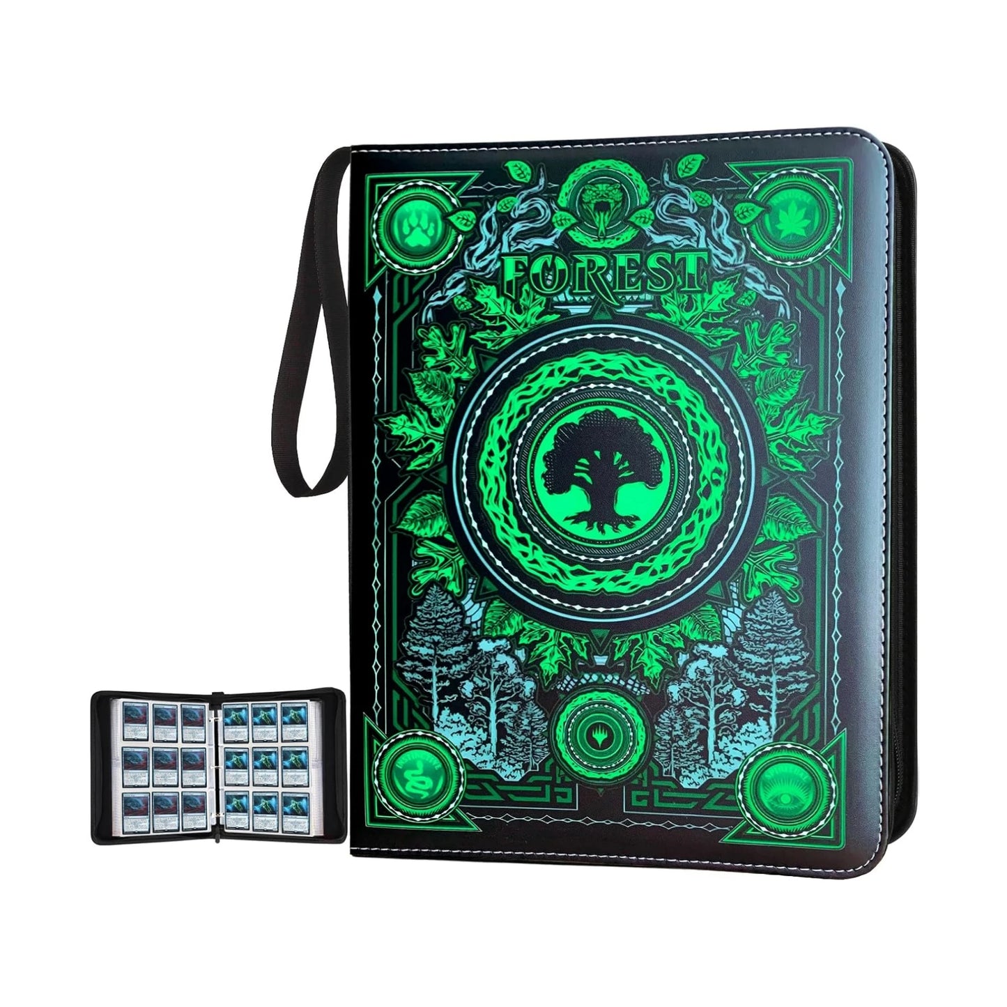 9 Pocket Card Binder with Sleeves for MTG TCG Yu-Gi-Oh Collector Album