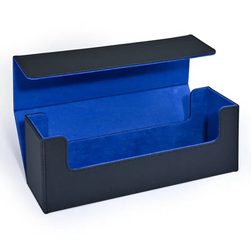 White & Purple PU Leather TCG Card Storage Box – Holds 600+ Sleeved Cards
