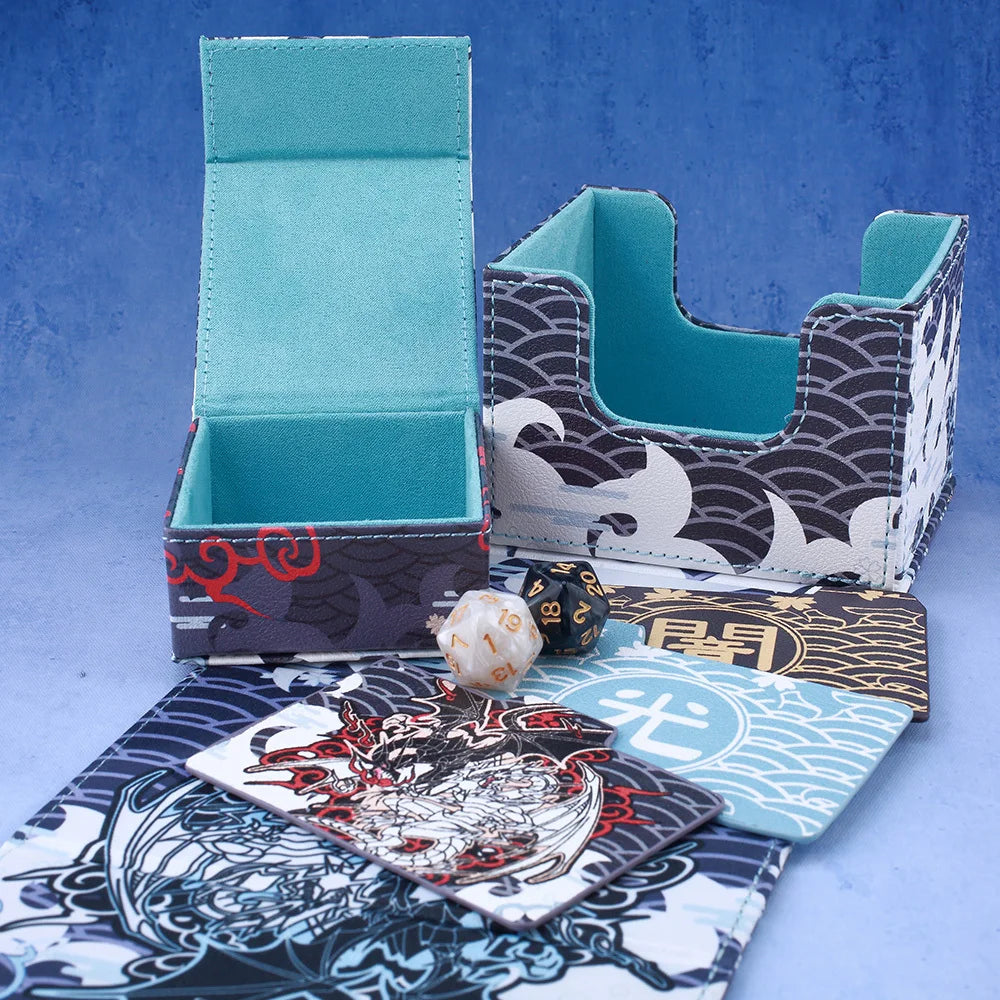 **** Gacha Deck Box for PTCG Cards Trading Card Storage with Display Window