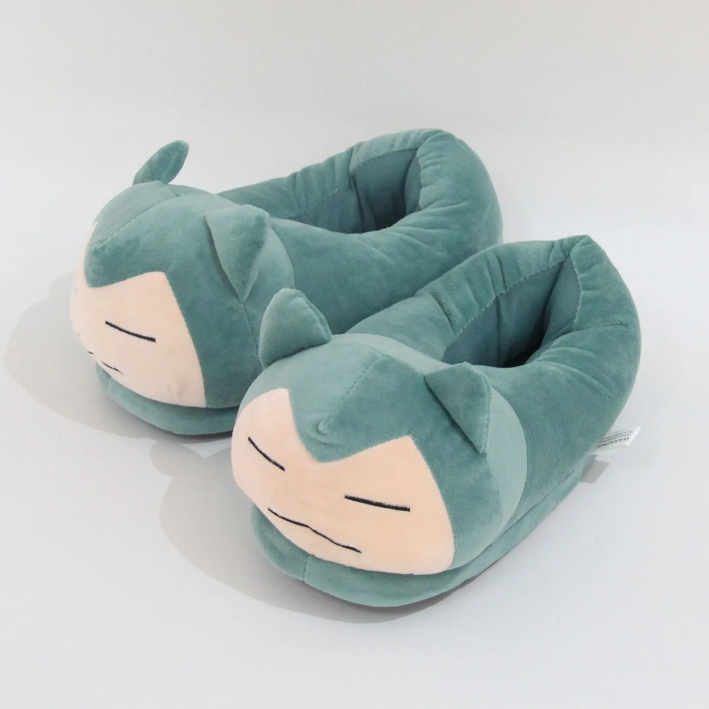 Pokemon Snorlax Plush Slippers Winter Warm Cotton Shoes Couple Gift