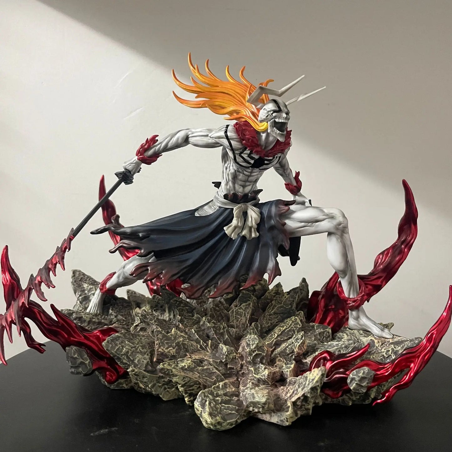 **** Bleach Ichigo Hollowfied Action Figure 23cm Getsuga Tensho Collectible Toy