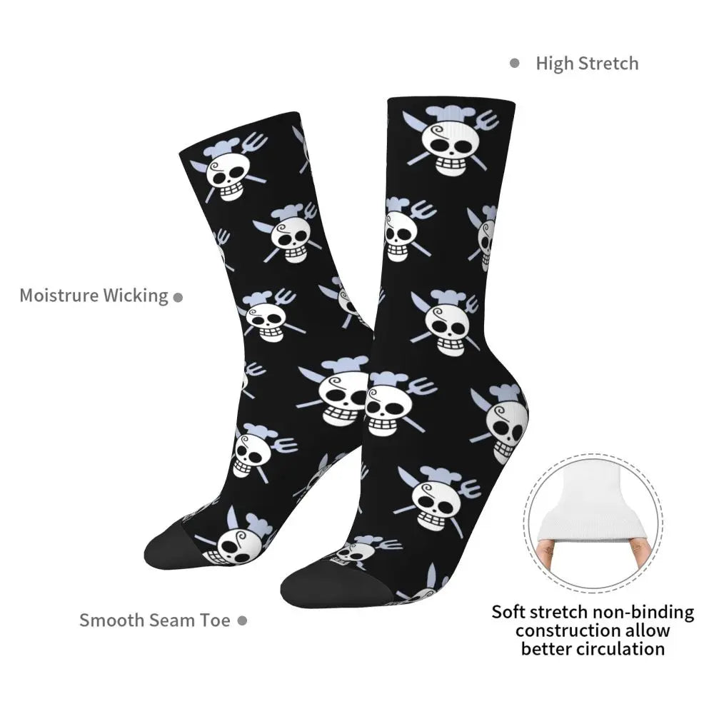 Fashion Men's Anime Socks Tony Tony Chopper Luffy Zoro Law Unisex Crew