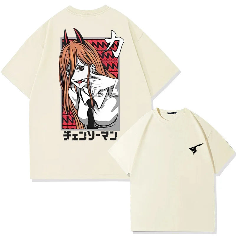 Chainsaw Man Power T-Shirt – Back Graphic Devil Girl Tee (2025 Edition)