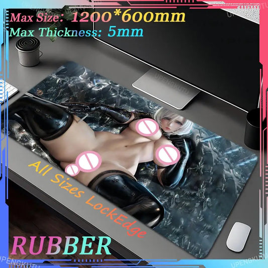 Combat Doll Anime Girl XXL Mouse Pad Playmat