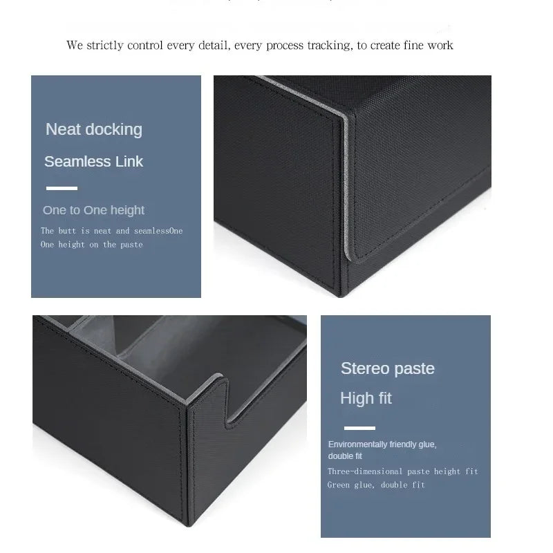 **** Storage Box for 1800+ Trading Cards PU Leather Magnetic Closure Case