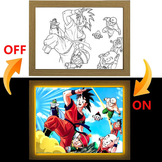 Dragon Ball Z! Goku LED Light Painting Frame – A4/A5 Size