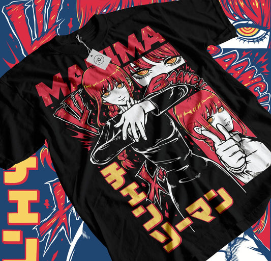 Chainsaw Man Makima Panel T-Shirt – Manga Pose Graphic Tee (2025 Edition)