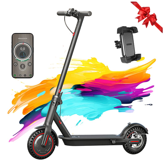 FREEBOY J03 Black 350W Electric Scooter with Phone Holder, 36V 10.4Ah Battery, Foldable Commuter E-Scooter