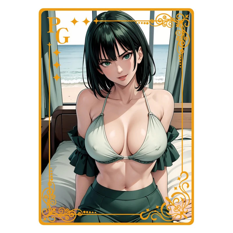 Goddess Story Metal Card Anime Swimwear Girl Collection