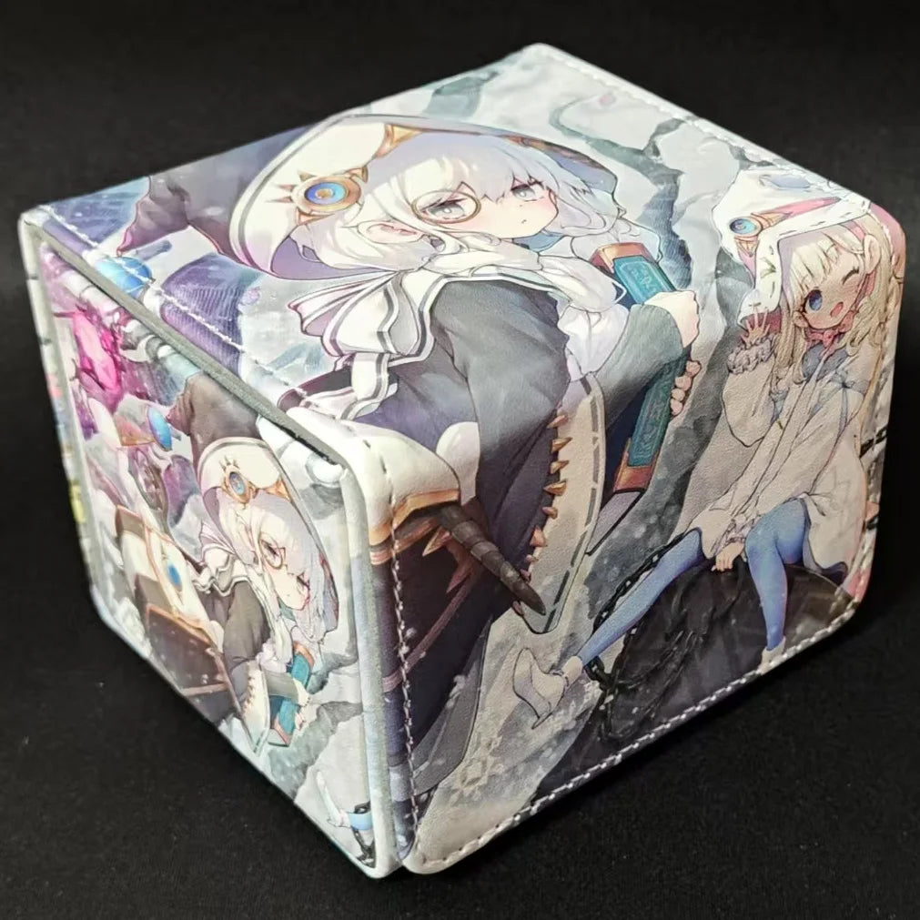 Yugioh Elzette Astellar White Forest Figure Deck Box PU Leather TCG Storage