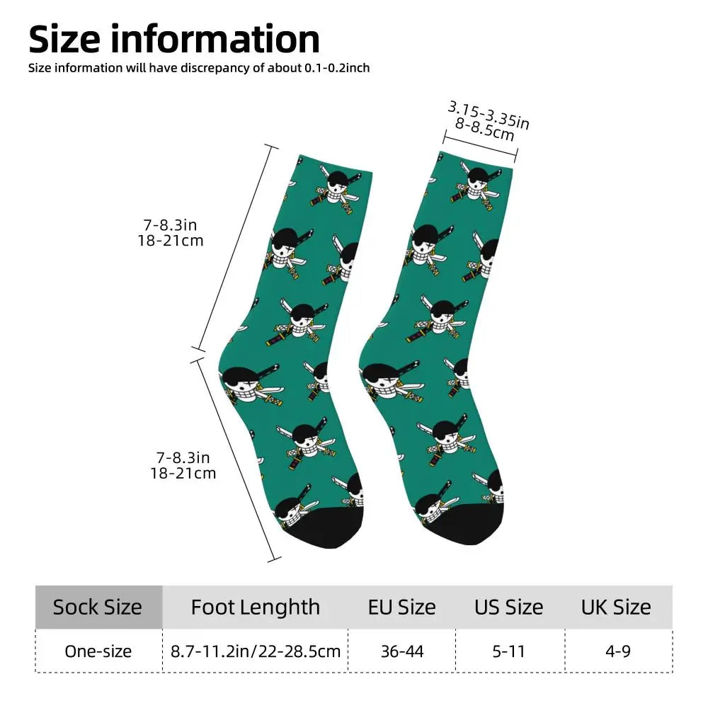 Fashion Men's Anime Socks Tony Tony Chopper Luffy Zoro Law Unisex Crew