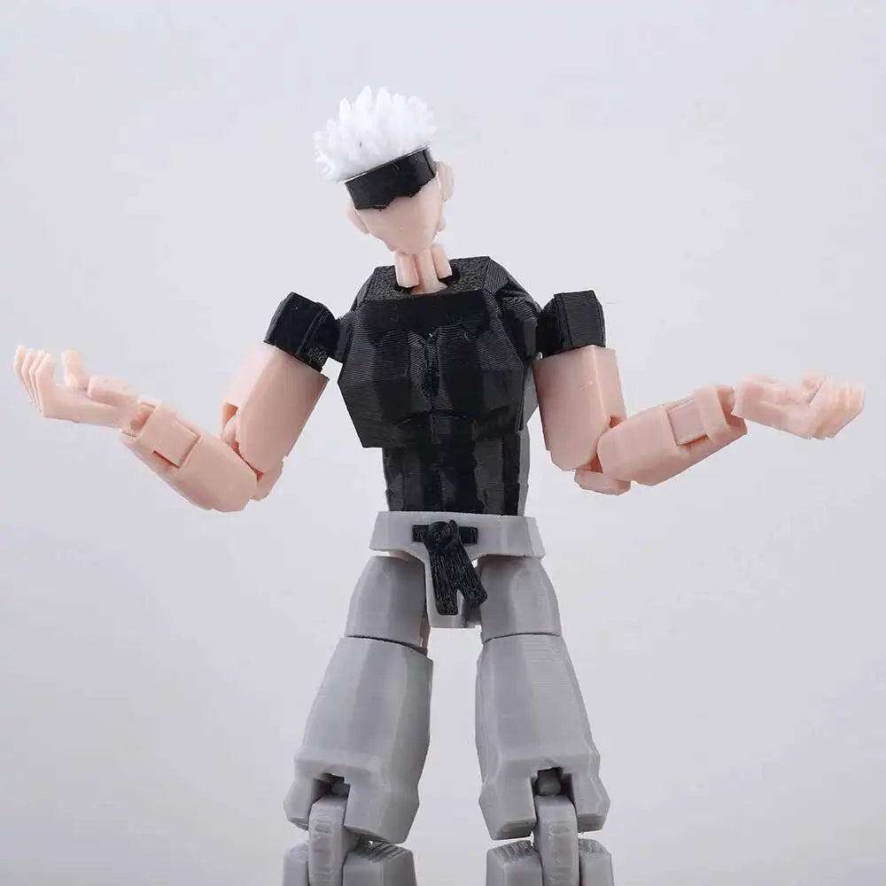 9L3D “Lucky Dummy 13” Gojo-Inspired Action Figure – 5.5 in Multi-Jointed Poseable Model