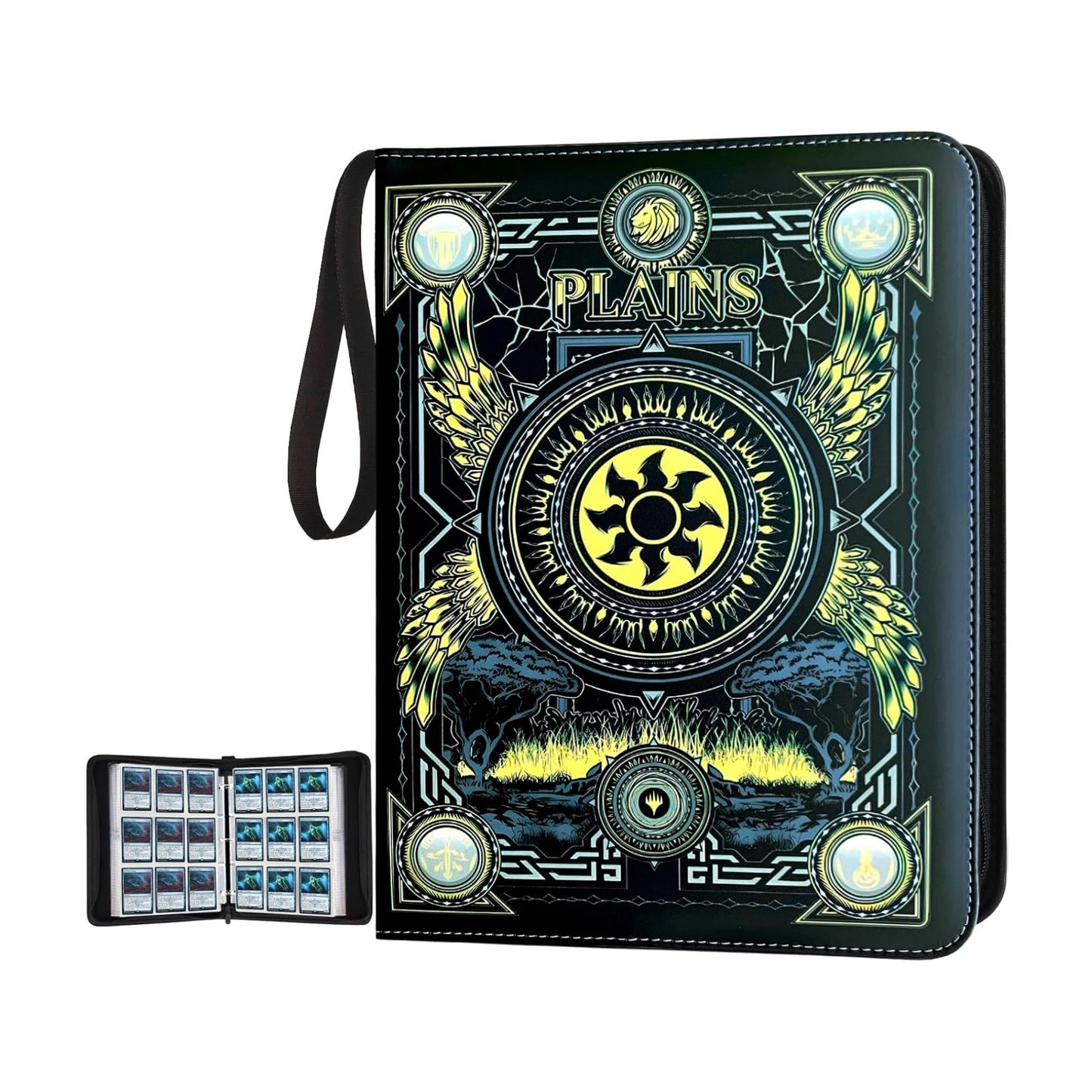 9 Pocket Card Binder with Sleeves for MTG TCG Yu-Gi-Oh Collector Album