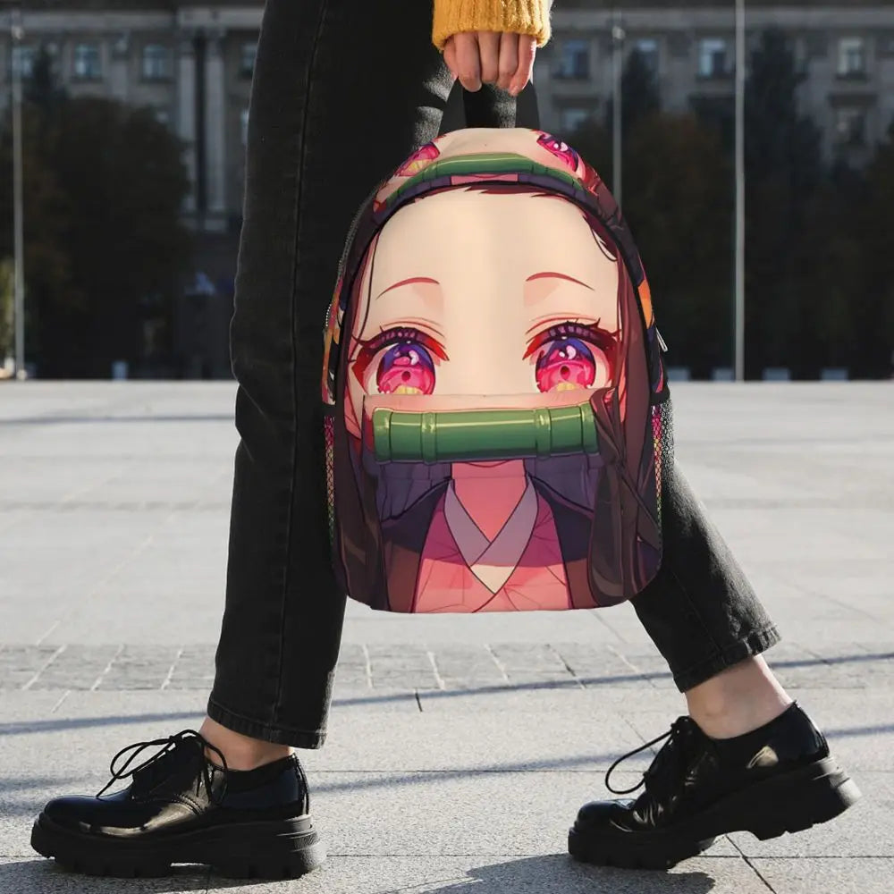 Nezuko Kimono Demon Slayer Anime Backpack Large Capacity Daypack