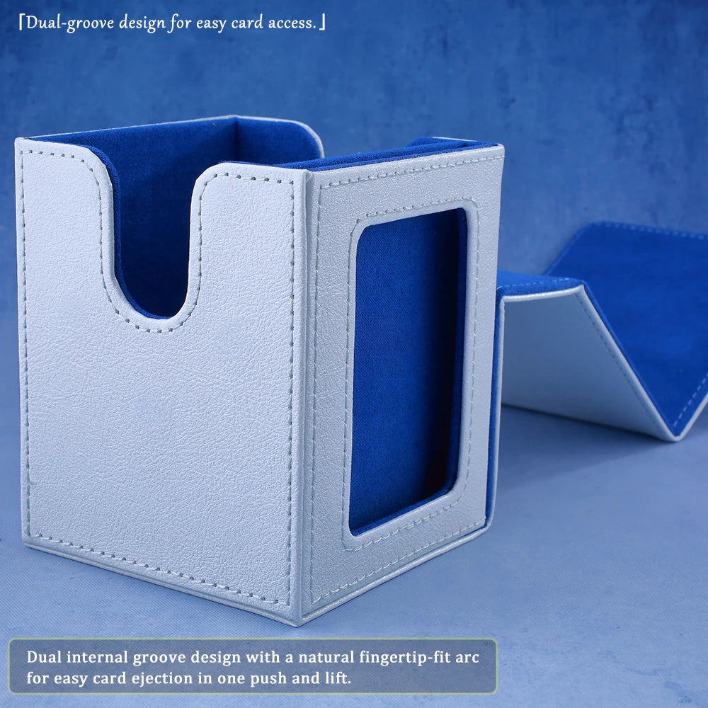 Maiden of White Dragon TCG Deck Box Magnetic PU Leather 120+ Cards