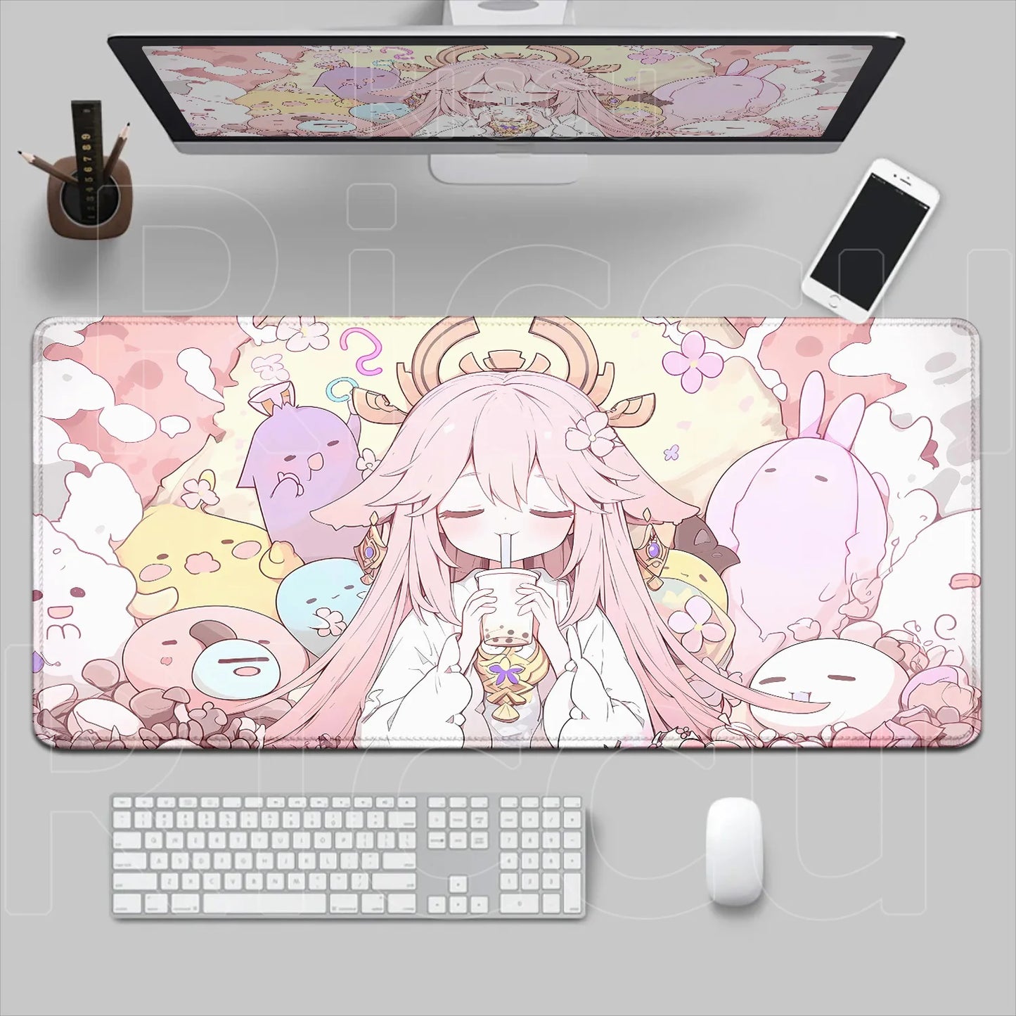 Riccu “Kawaii Yae Miko” Mouse Pad Playmat