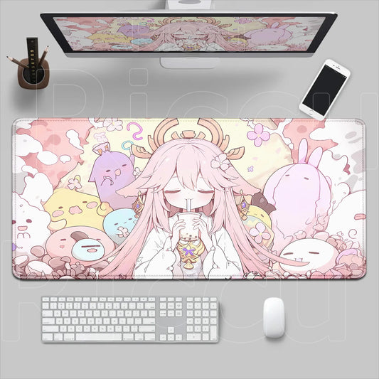 Riccu “Kawaii Yae Miko” Mouse Pad