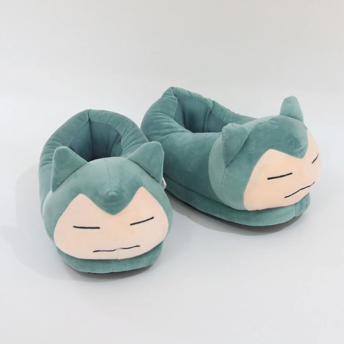 Pokemon Snorlax Plush Slippers Winter Warm Cotton Shoes Couple Gift