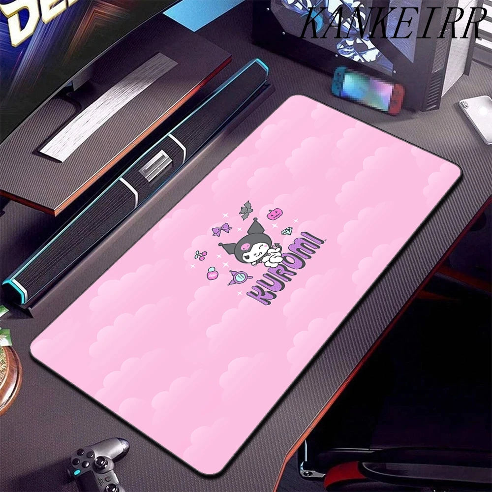 **** XXL Mouse Pad Anime Kuromi Desk Mat Gaming Rug 900x400 Waterproof Non-Slip