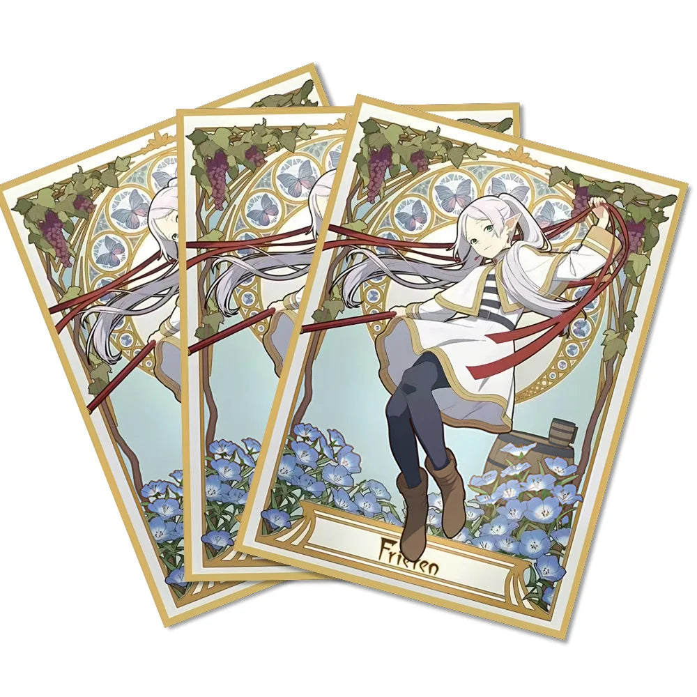 60 PCS Anime Card Sleeves Protector for TCG PTCG PKM Frieren Art