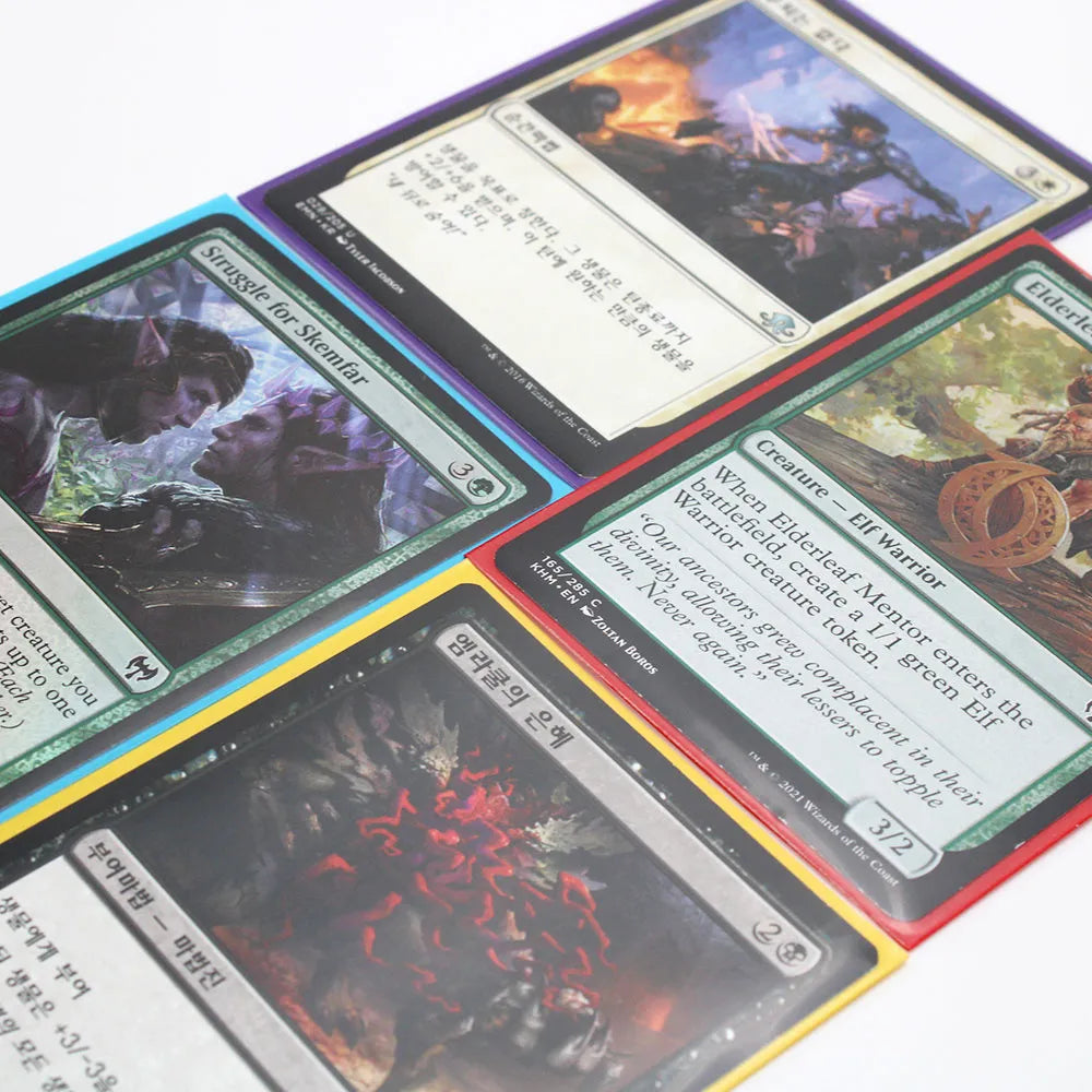 RyshePro Matte Card Sleeves – 66 × 91 mm (Standard / Pokémon & MTG Size) – 100 ct – Rainbow Color Range