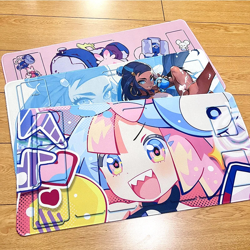 600X300X2Mm PTCG Trainer Nessa Iono Anime Card Mat Waterproof Rubber Pad