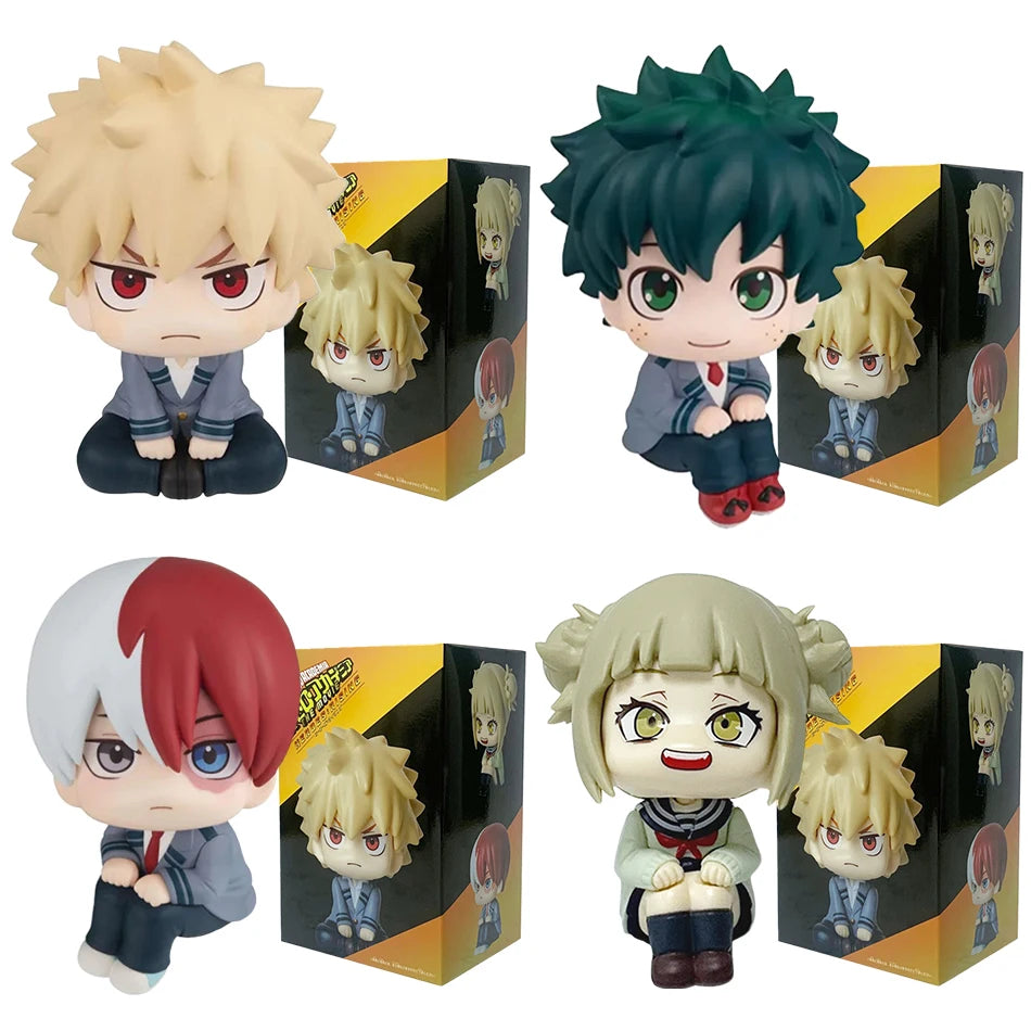 **** 10cm Q Version My Hero Academia Figures Midoriya Bakugou Ochaco Kids Gift