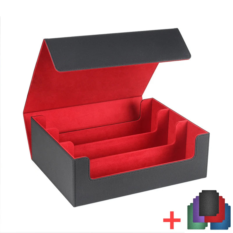 **** Storage Box for 1800+ Trading Cards PU Leather Magnetic Closure Case