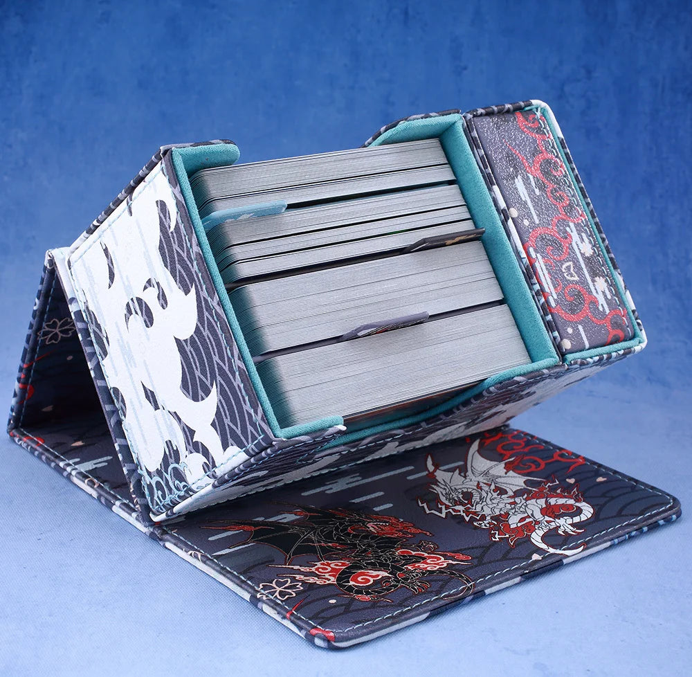 **** Gacha Deck Box for PTCG Cards Trading Card Storage with Display Window