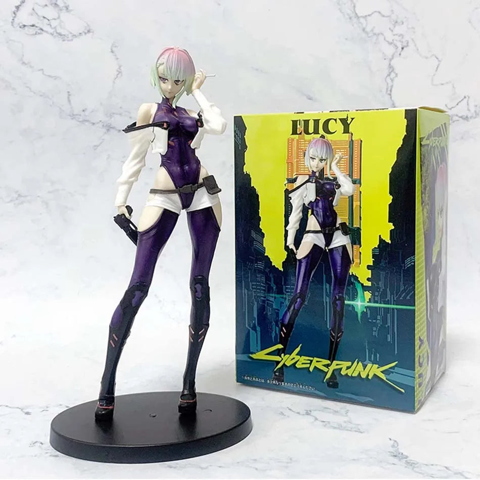 22CM Anime Cyberpunk Edgerunners Lucy Figure PVC Action Model Toy Gift